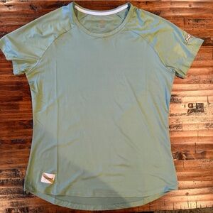Tracksmith Women's Twilight Light Green Short Sleeve Top
